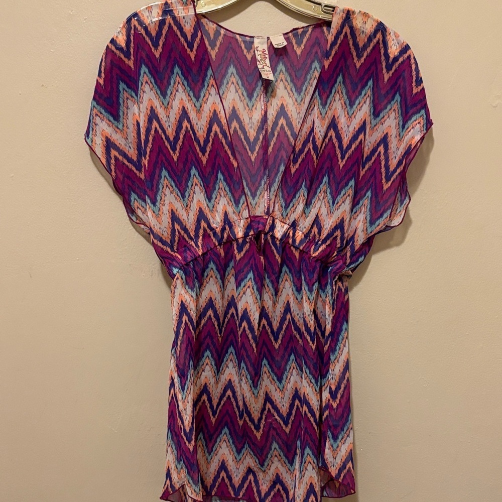 Miken Multicolor Chevron Dress